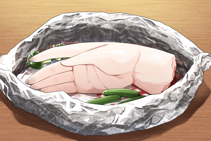 調理された右手(千堂が撮影したもの)